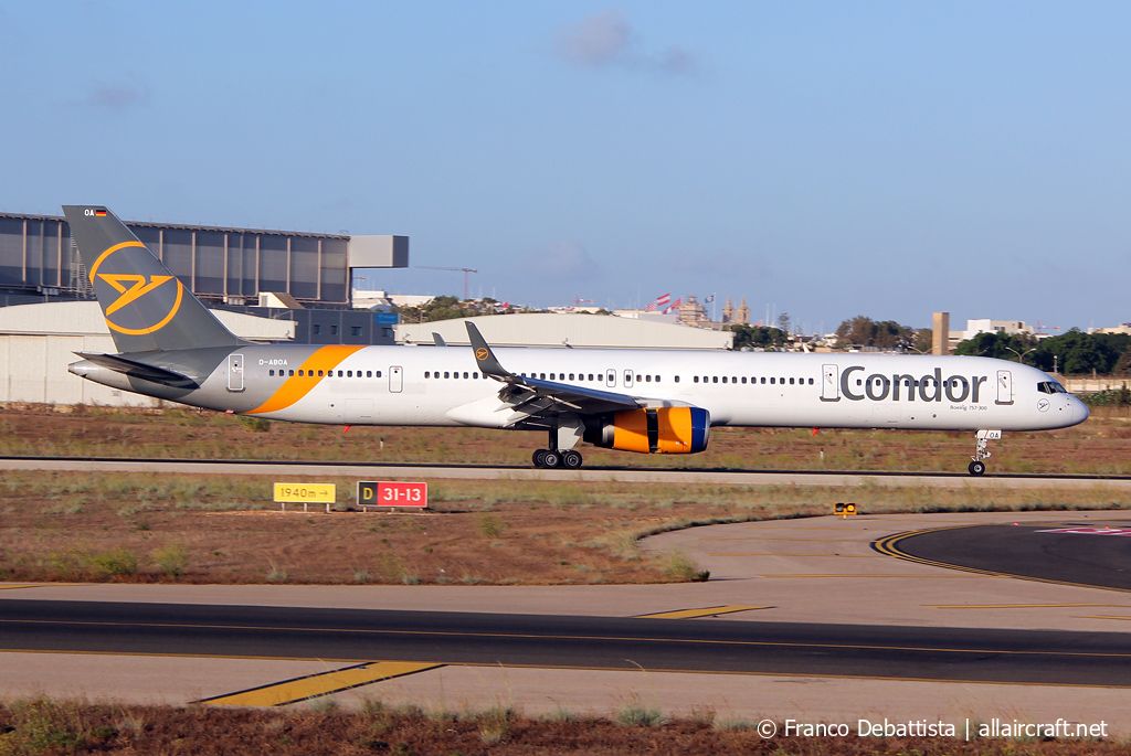D-ABOA · Boeing 757-330(WL) · (MLA / LMML)