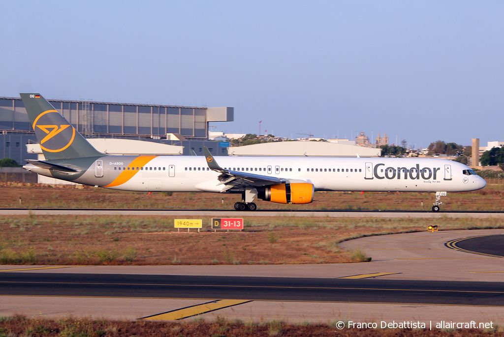 D-ABOG · Boeing 757-330(WL) · (MLA / LMML)