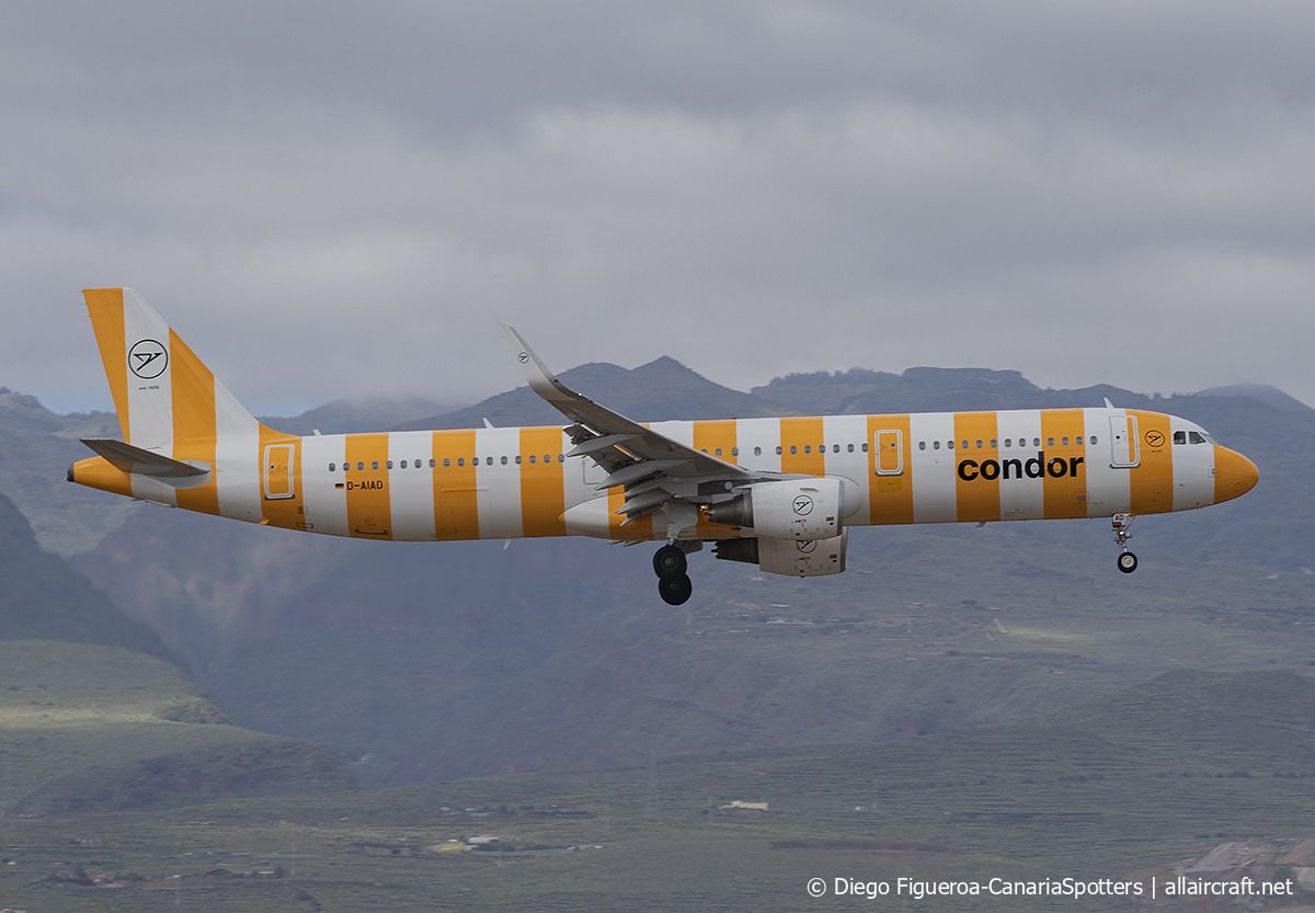 D-AIAD · Airbus A321-211(WL) · (LPA / GCLP)