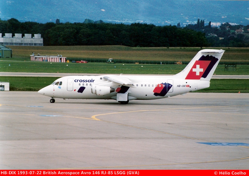 HB-IXK (E2235) 1993 British Aerospace Avro RJ85
