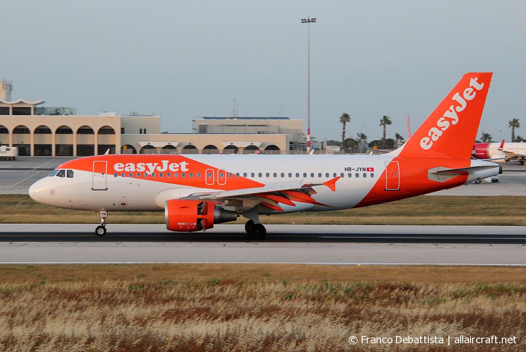 HB-JYN · Airbus A319-111 · (MLA / LMML)