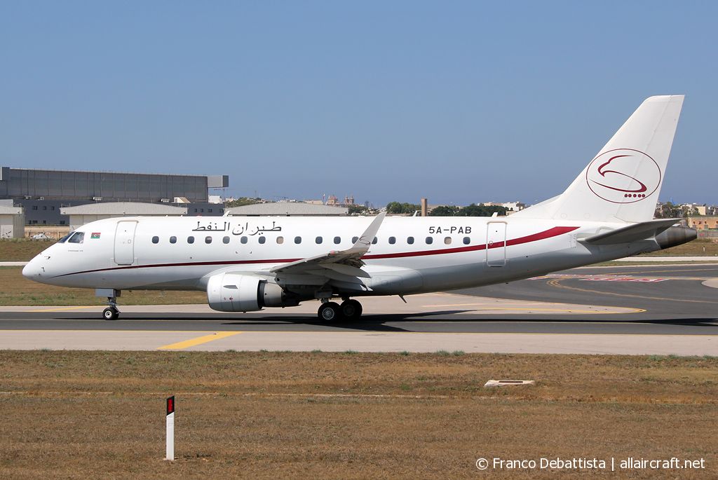 5A-PAB · Embraer 170-100LR · (MLA / LMML)