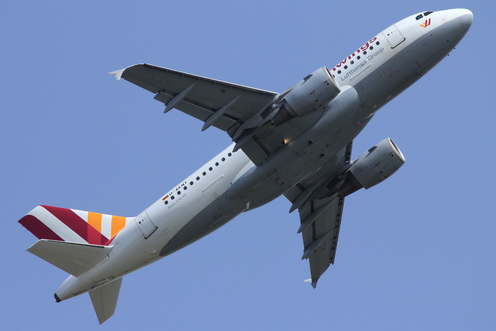 D-AKNT · Airbus A319-112 · (FCO / LIRF)