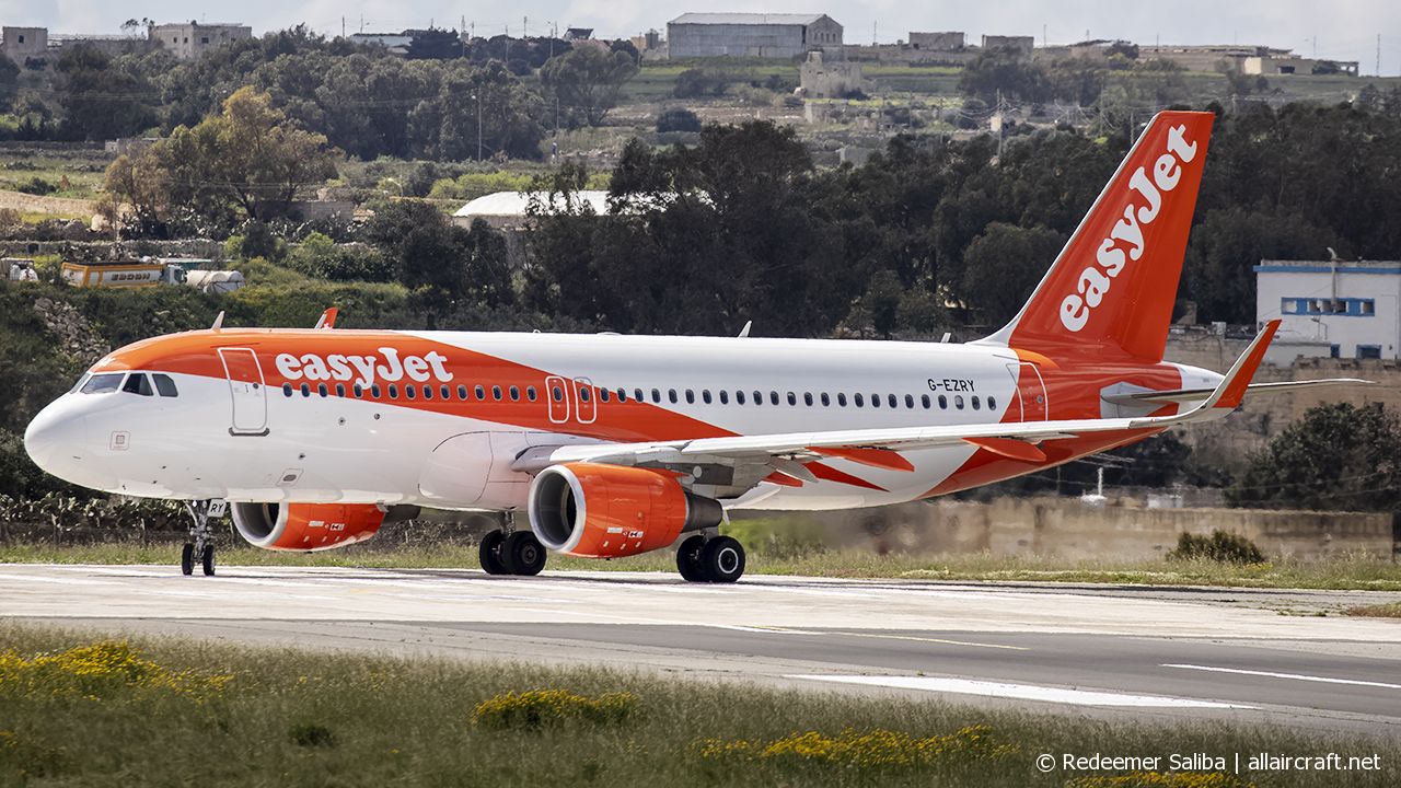 G-EZRY · Airbus A320-214(WL) · (MLA / LMML)