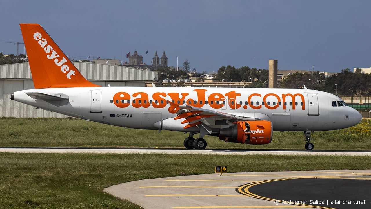 G-EZAW · Airbus A319-111 · (MLA / LMML)