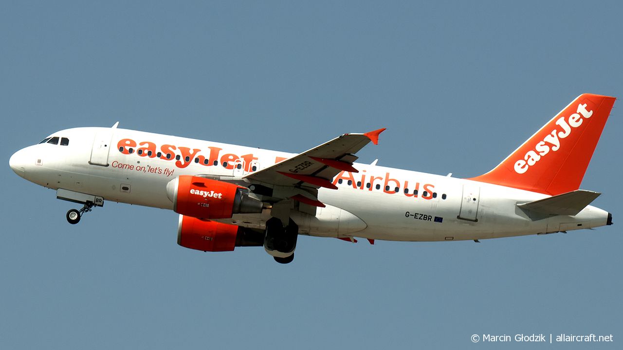 G-EZBR · Airbus A319-111 · (KRK / EPKK)