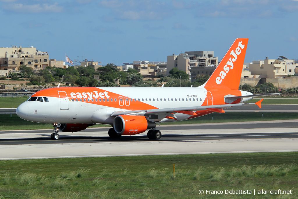 G-EZDF · Airbus A319-111 · (MLA / LMML)