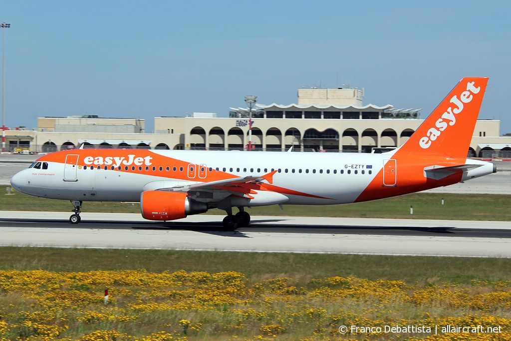 G-EZTY · Airbus A320-214 · (MLA / LMML)