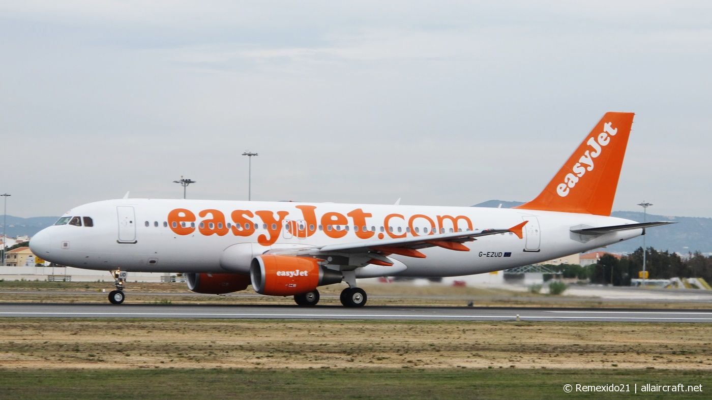 G-EZUD · Airbus A320-214 · (FAO / LPFR)