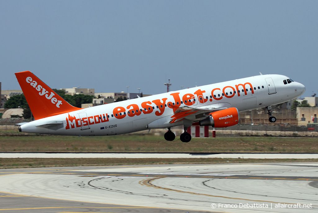 G-EZUG · Airbus A320-214 · (MLA / LMML)