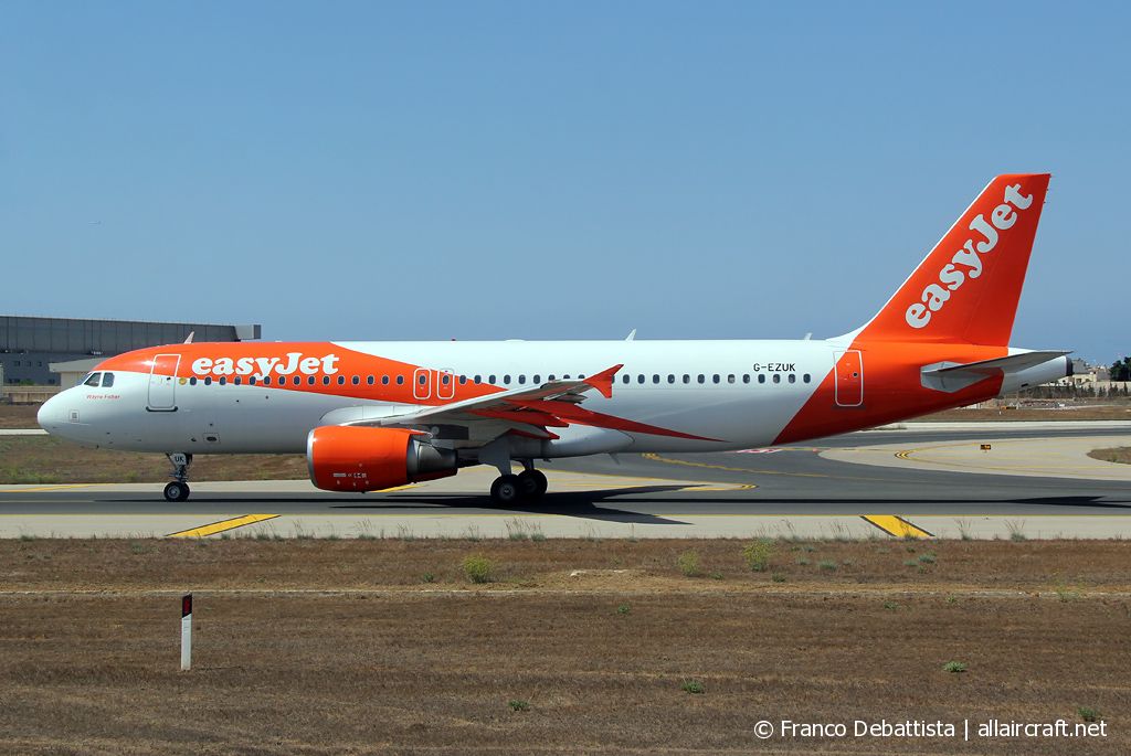 G-EZUK · Airbus A320-214 · (MLA / LMML)