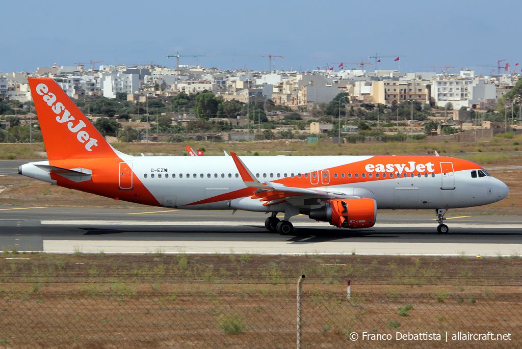 G-EZWI · Airbus A320-214(WL) · (MLA / LMML)