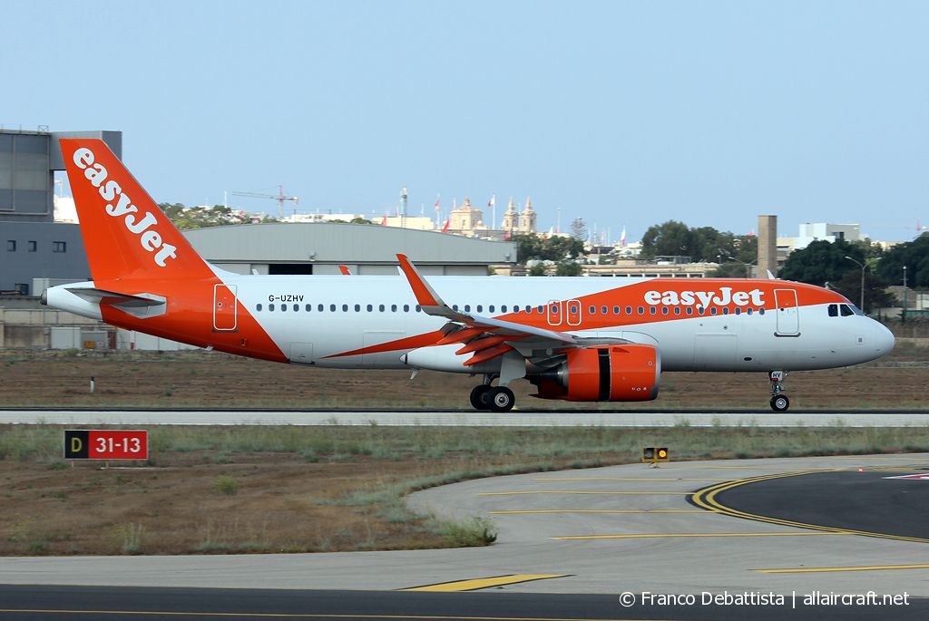G-UZHV · Airbus A320-251N · (MLA / LMML)