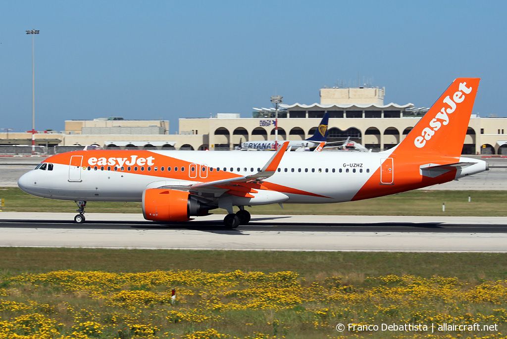 G-UZHZ · Airbus A320-251N · (MLA / LMML)