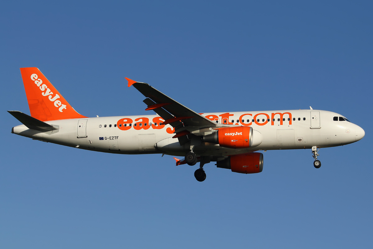 G-EZTF · Airbus A320-214 · (PSA / LIRP)