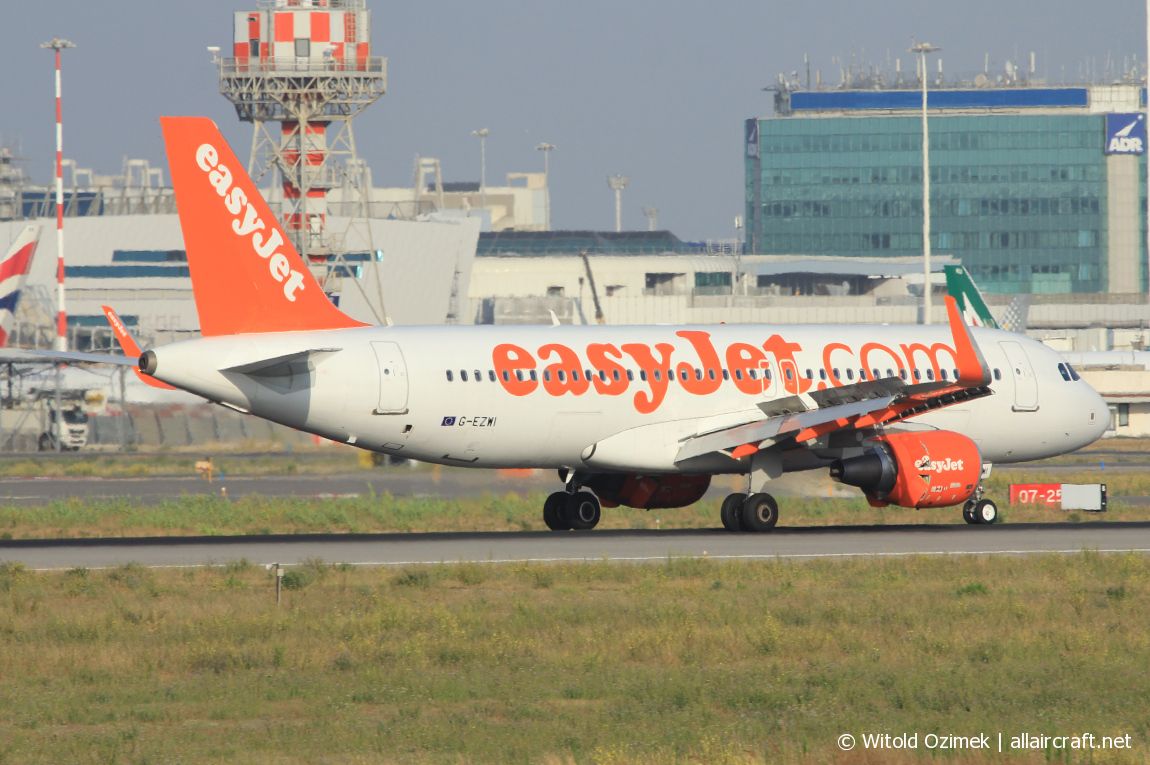 G-EZWI · Airbus A320-214(WL) · (FCO / LIRF)