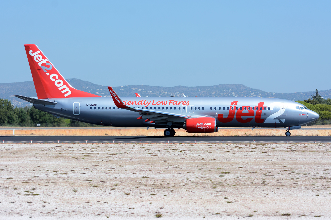 G-JZHY · Boeing 737-8MG(WL) · (FAO / LPFR)