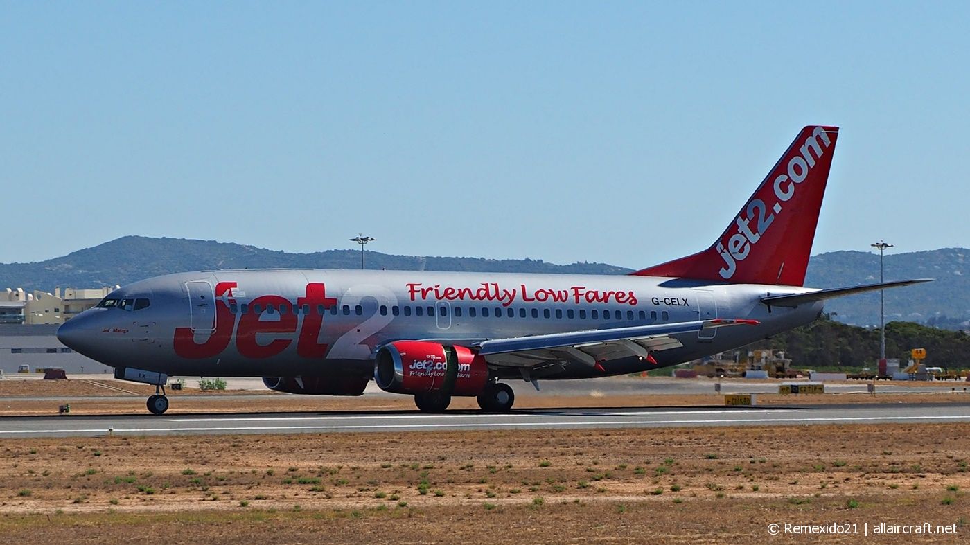 G-CELX · Boeing 737-377(QC) · (FAO / LPFR)