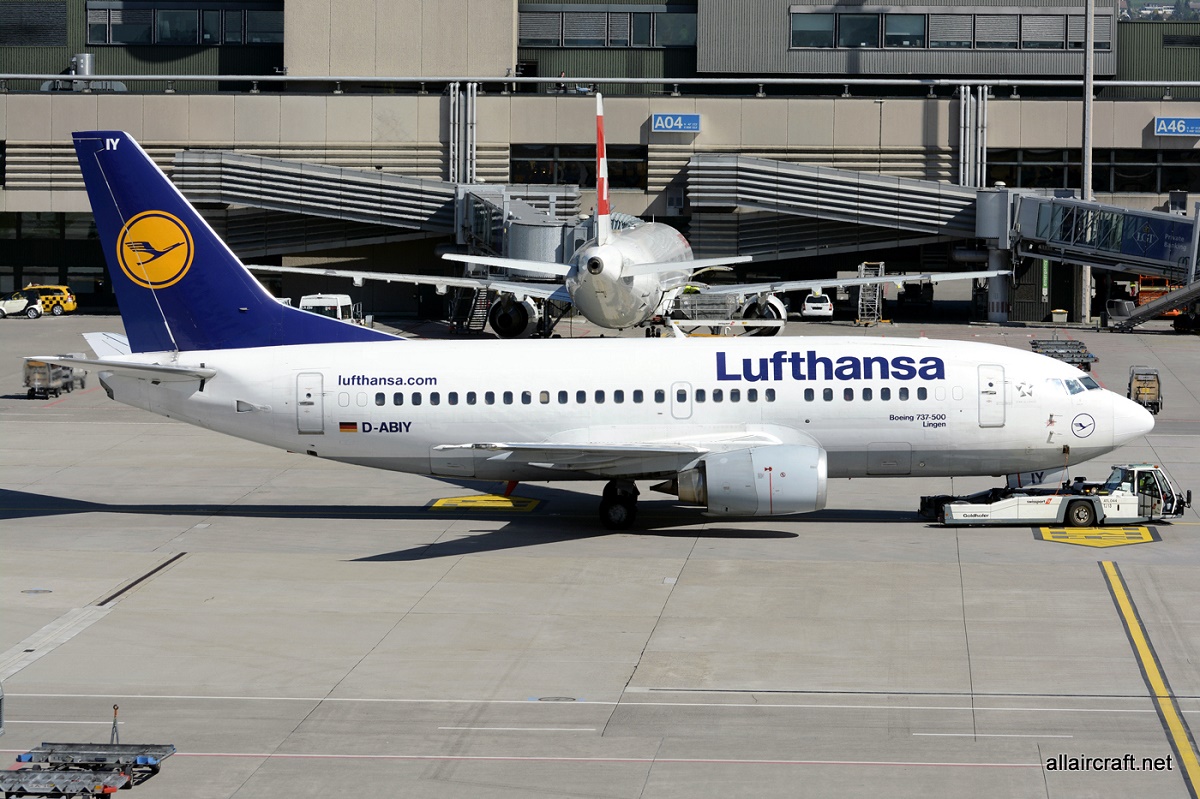 D-ABIY · Boeing 737-530 · (ZRH / LSZH)