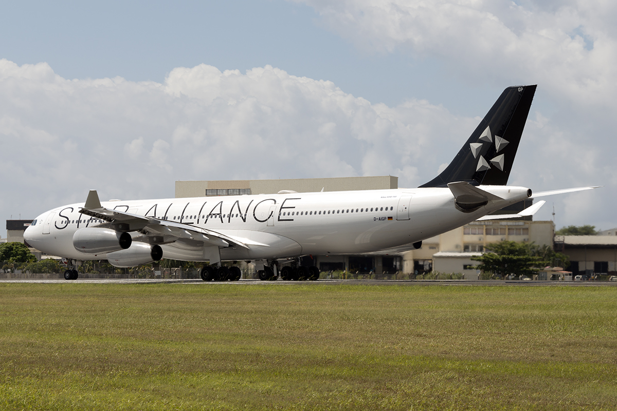 D-AIGP · Airbus A340-313X · (MRU / FIMP)