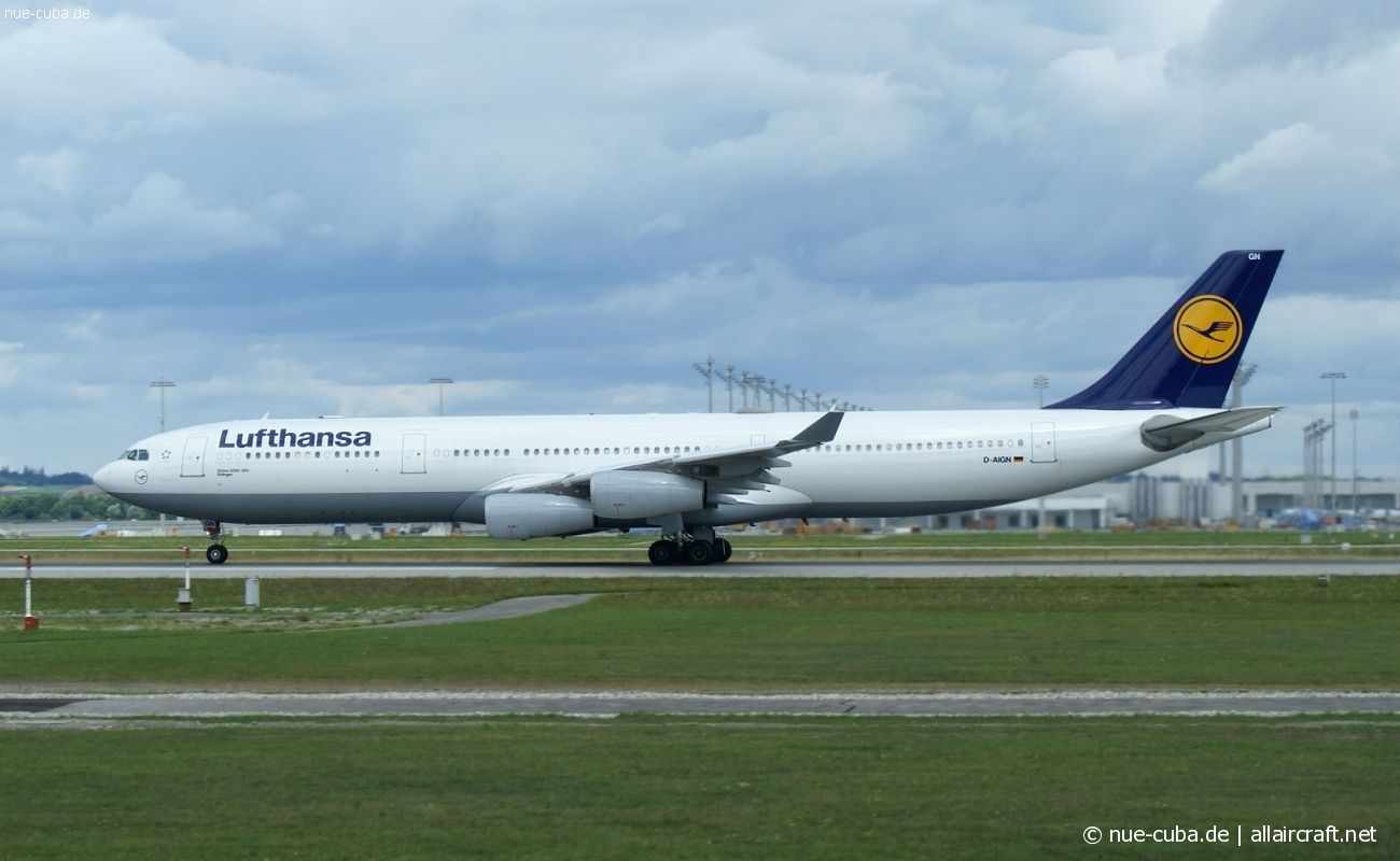 D-AIGN · Airbus A340-313 · (MUC / EDDM)