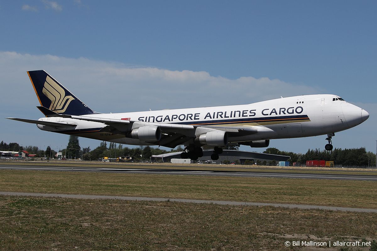 9V-SFM · Boeing 747-412F · (CHC / NZCH)