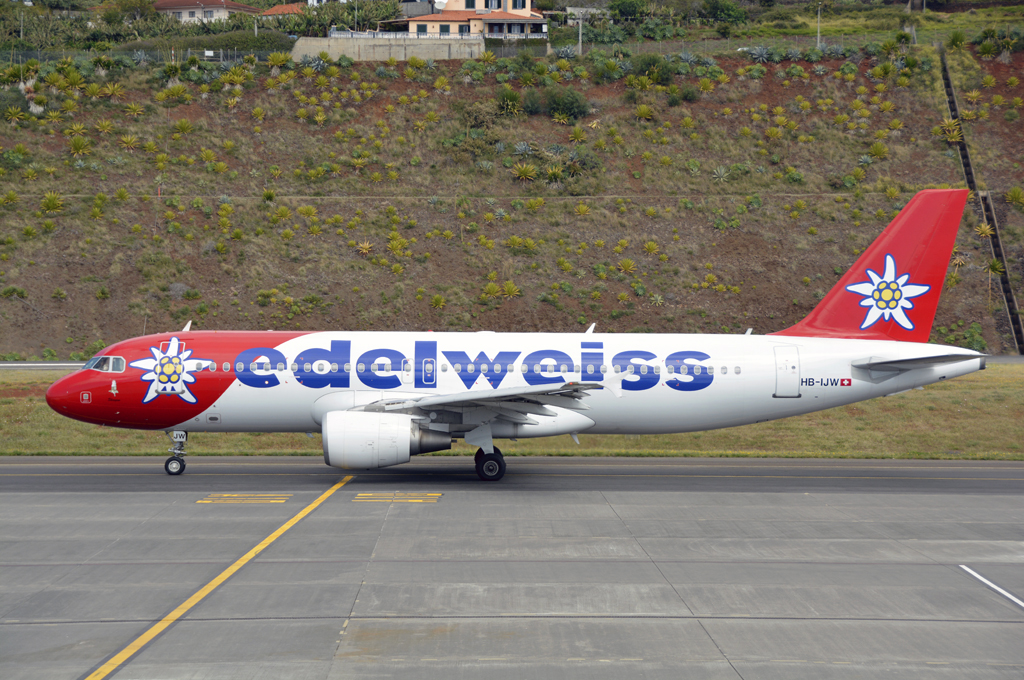 HB-IJW · Airbus A320-214 · (FNC / LPMA)