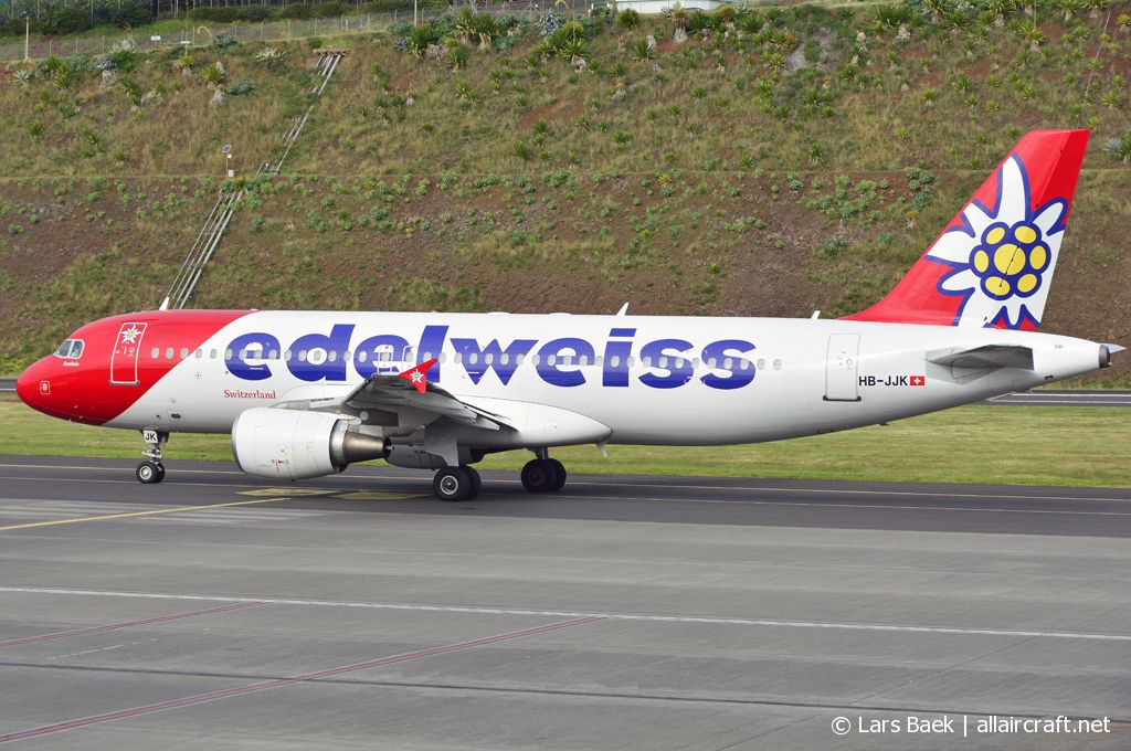 HB-JJK · Airbus A320-214 · (FNC / LPMA)