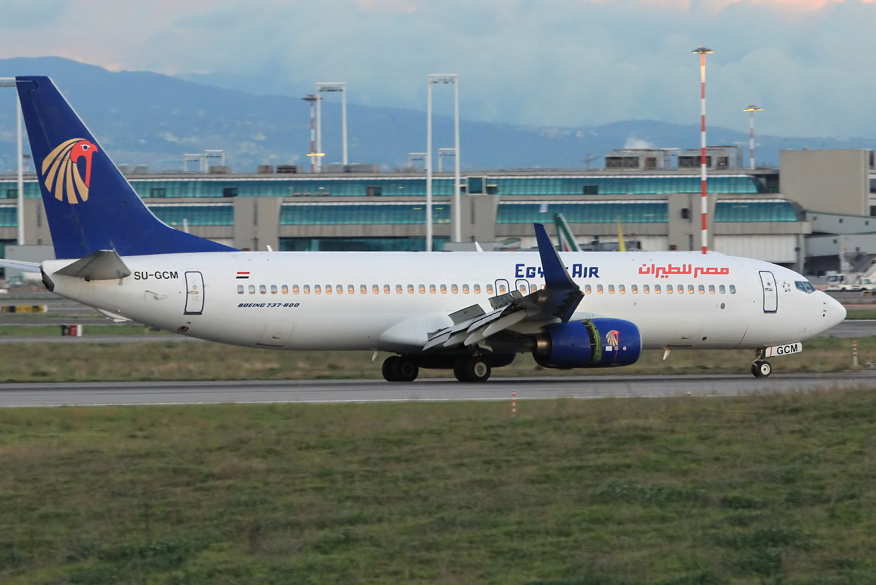 SU-GCM · Boeing 737-866 · (FCO / LIRF)