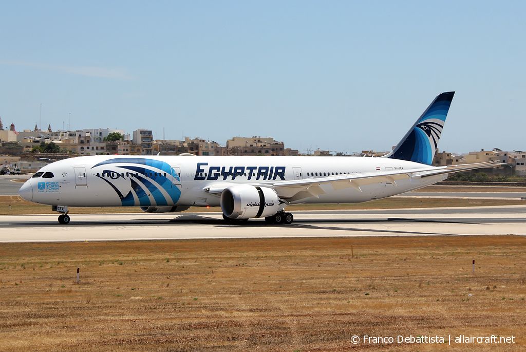 SU-GEV · Boeing 787-9 Dreamliner · (MLA / LMML)