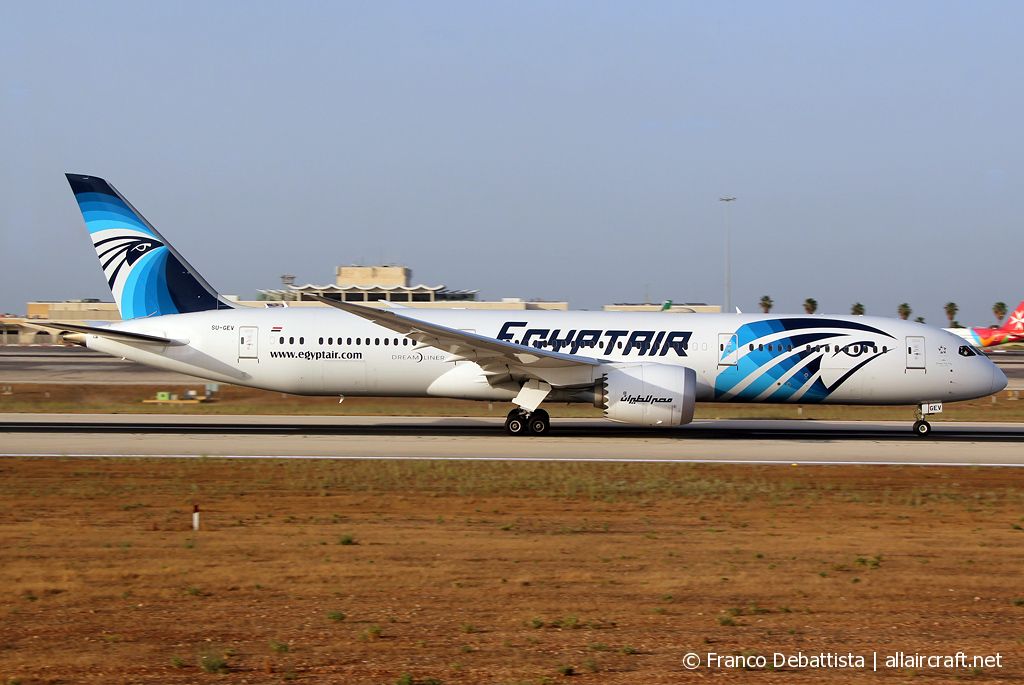SU-GEV · Boeing 787-9 Dreamliner · (MLA / LMML)
