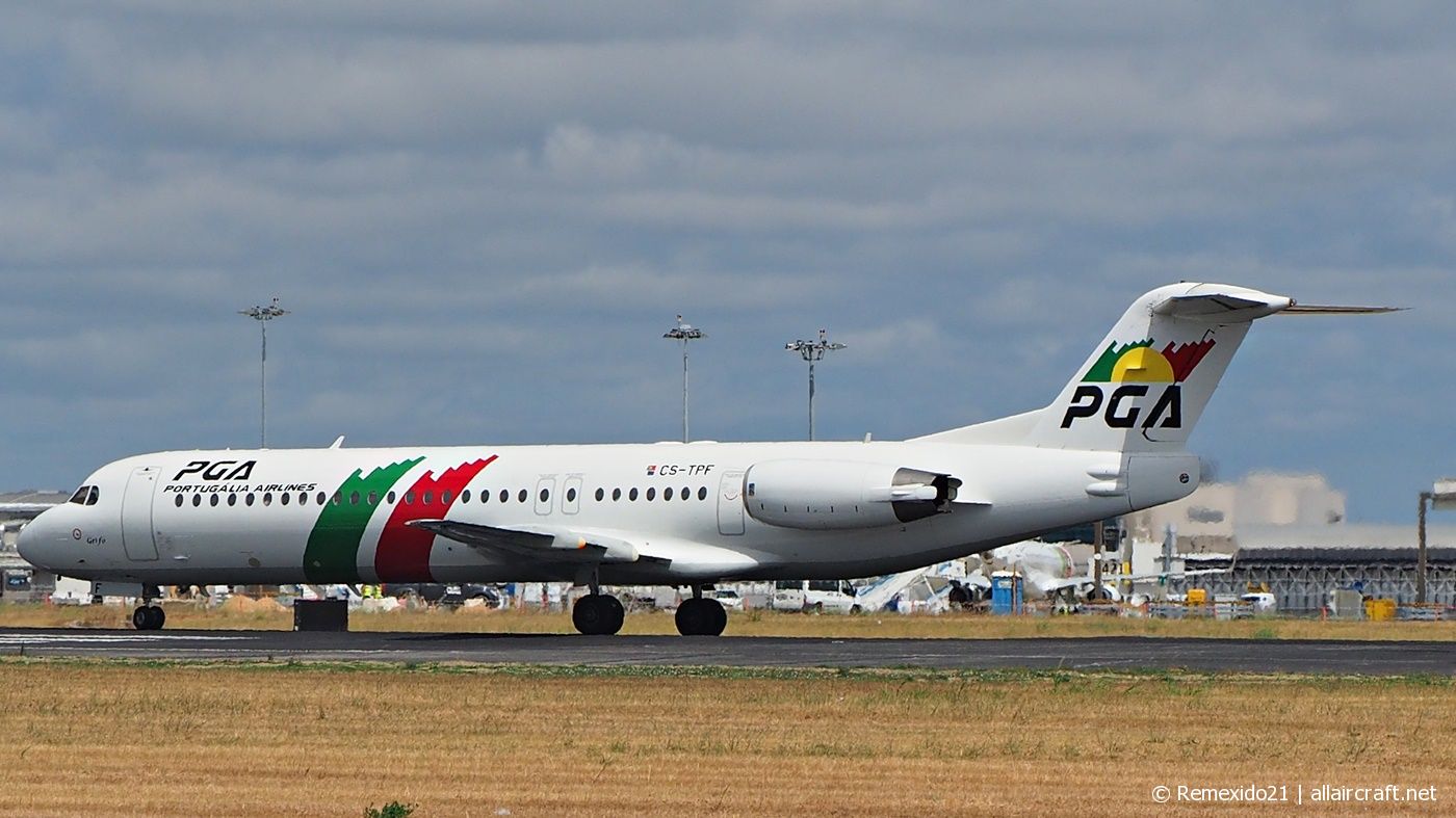 CS-TPF · Fokker 100 · (LIS / LPPT)