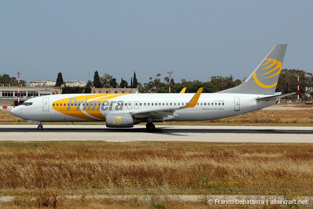 OY-PSE · Boeing 737-809(WL) · (MLA / LMML)