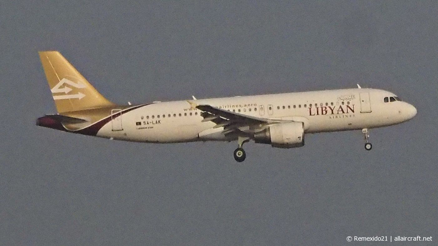 5A-LAK · Airbus A320-214 · (TUN / DTTA)