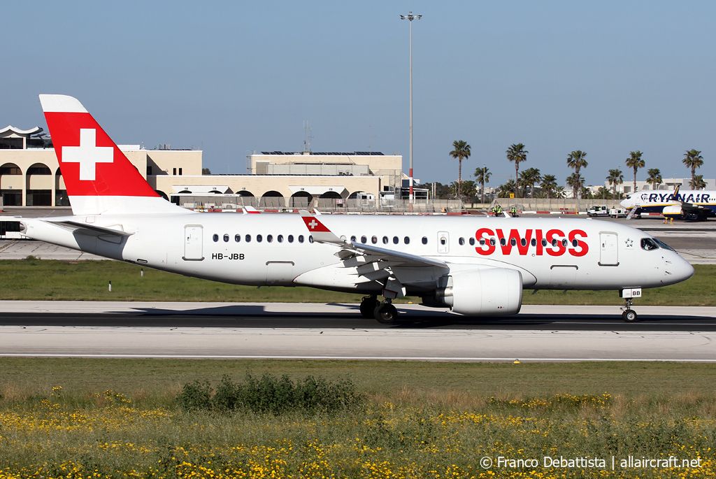 HB-JBB · Bombardier CS100 · (MLA / LMML)