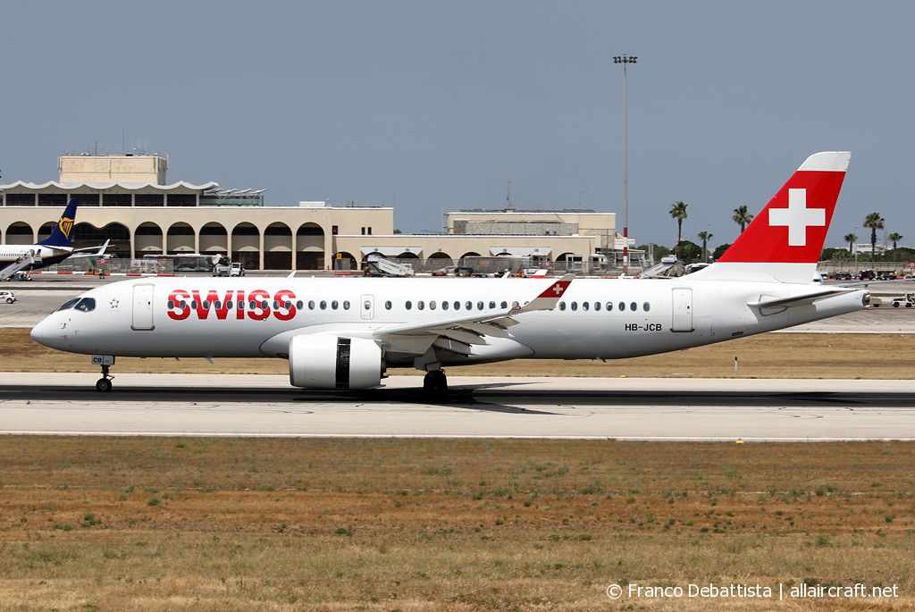 HB-JCB · Bombardier CSeries CS300 · (MLA / LMML)
