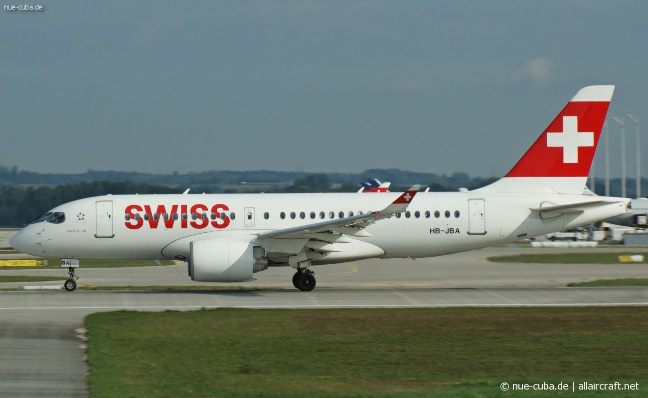 HB-JBA (cn 50010) Bombardier CS100