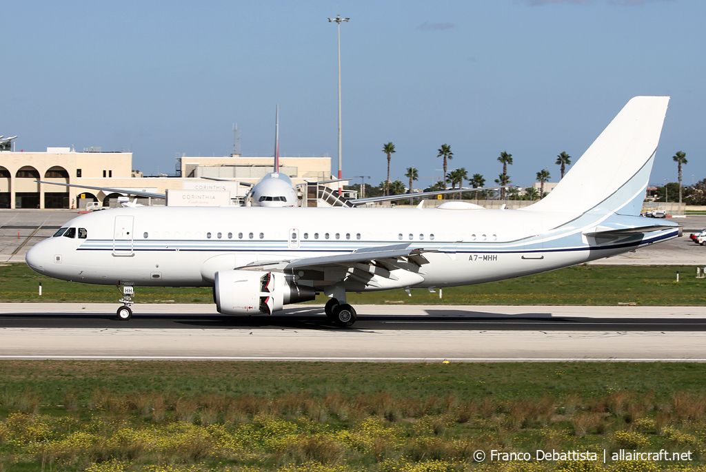 A7-MHH · Airbus A319-115 ACJ · (MLA / LMML)