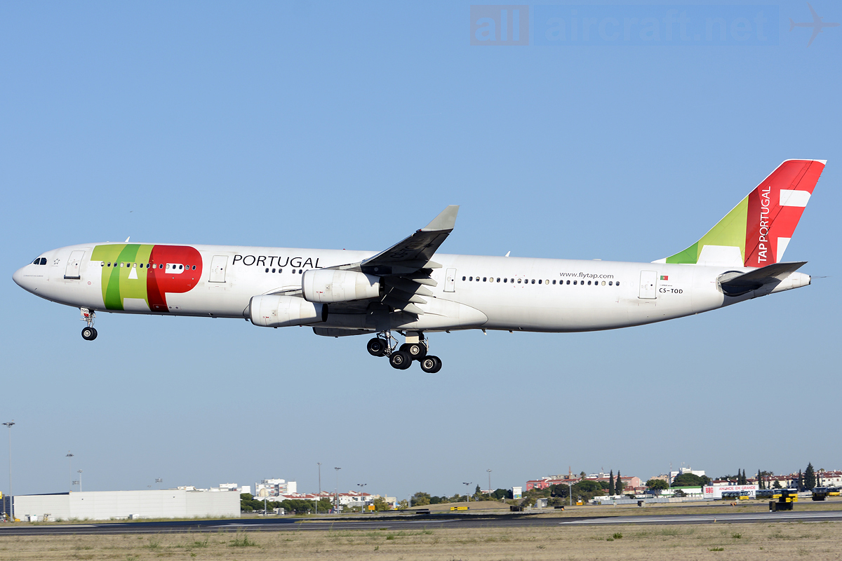 CS-TOD · Airbus A340-312 · (LIS / LPPT)