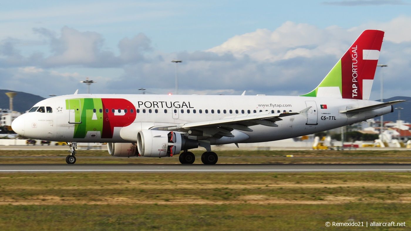 CS-TTL · Airbus A319-111 · (FAO / LPFR)