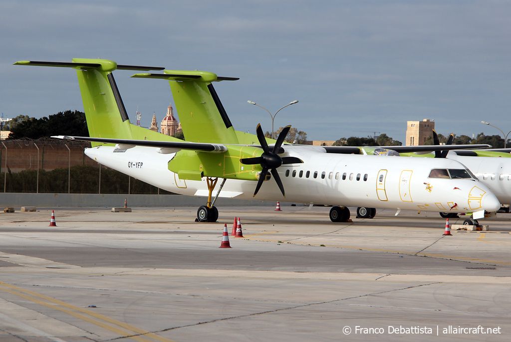 OY-YFP · Bombardier Dash 8-Q402 · (MLA / LMML)