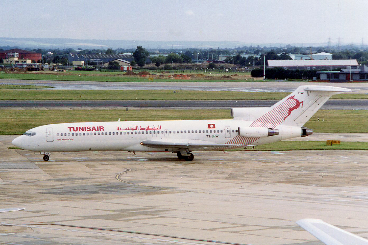 TS-JHW · Boeing 727-2H3/Adv · (LHR / EGLL)