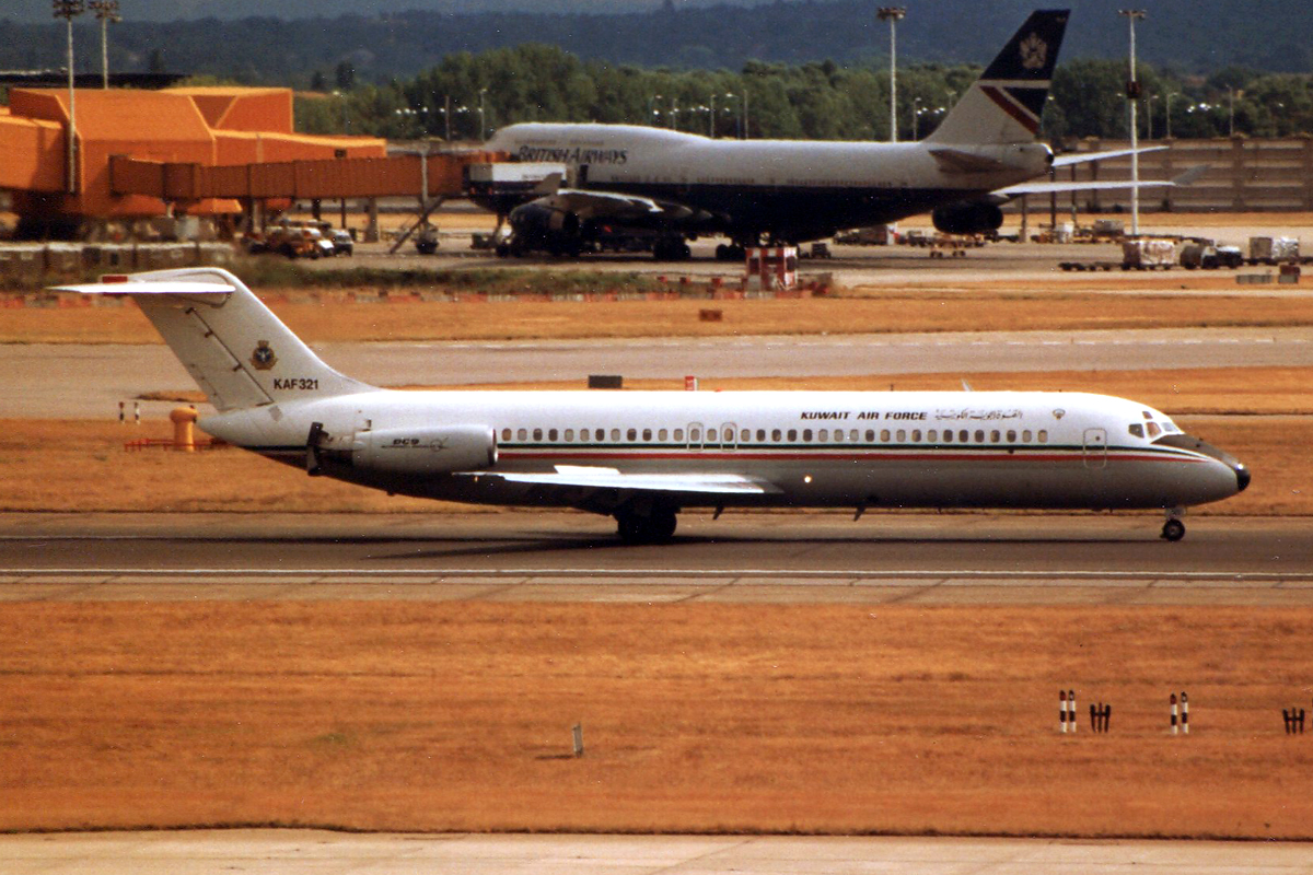 KAF321 · McDonnell Douglas C-9K · (LHR / EGLL)
