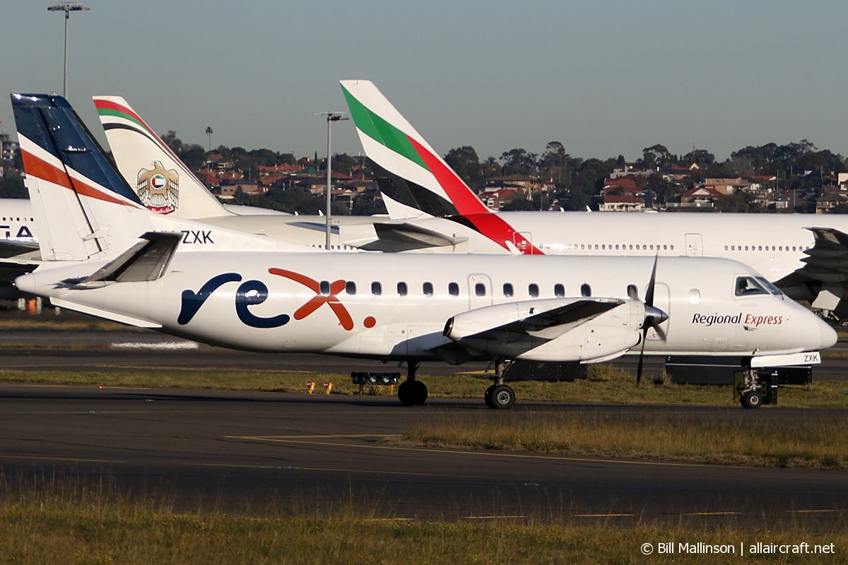 VH-ZXK · Saab 340 · (SYD / YSSY)