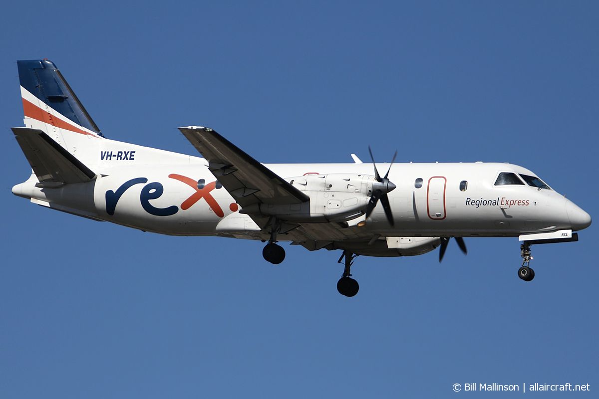 VH-RXE · Saab 340B · (SYD / YSSY)