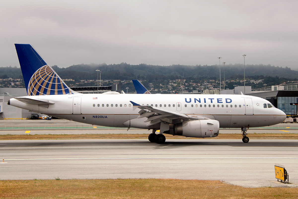 N820UA · Airbus A319-131 · (SFO / KSFO)