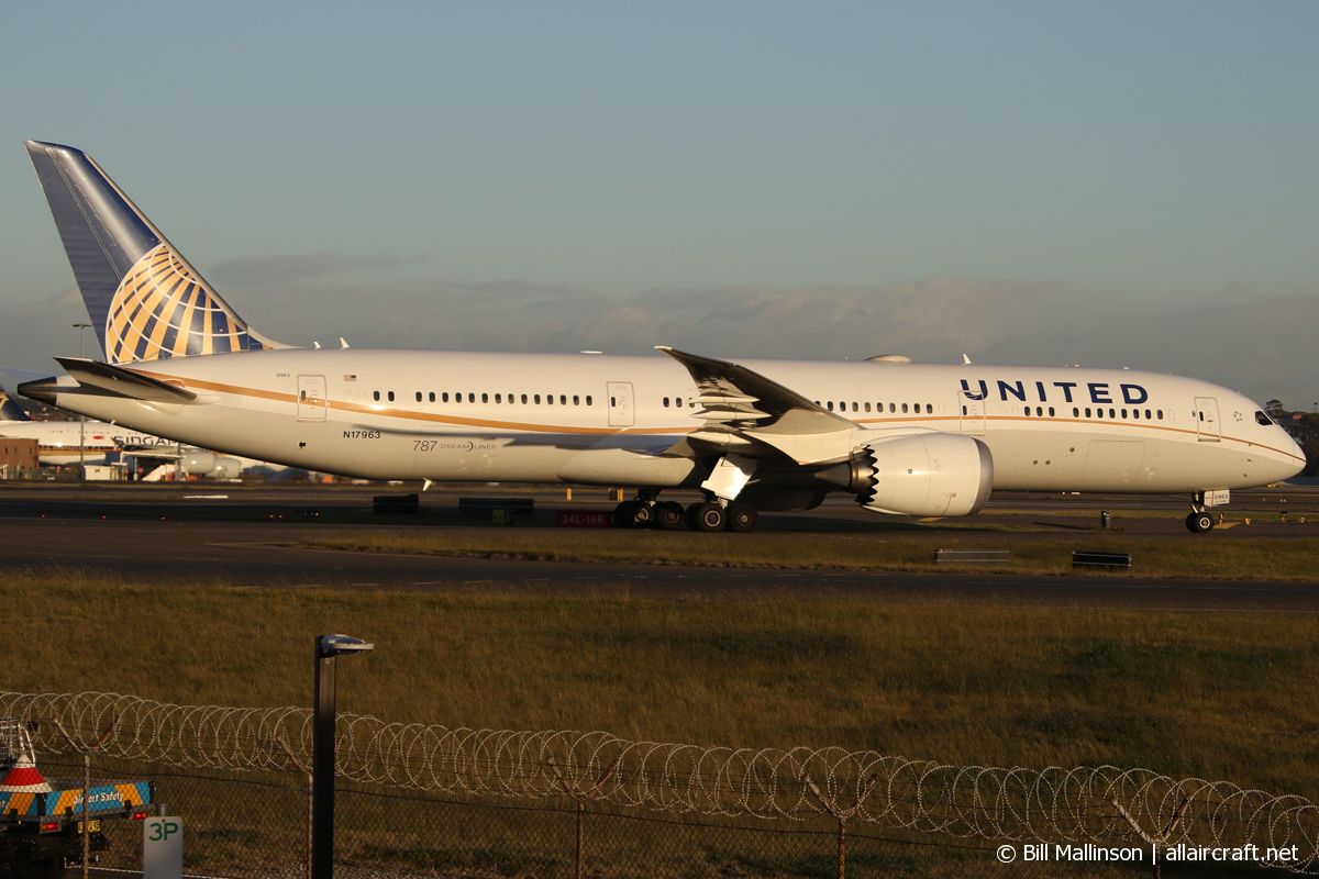N17963 · Boeing 787-9 Dreamliner · (SYD / YSSY)