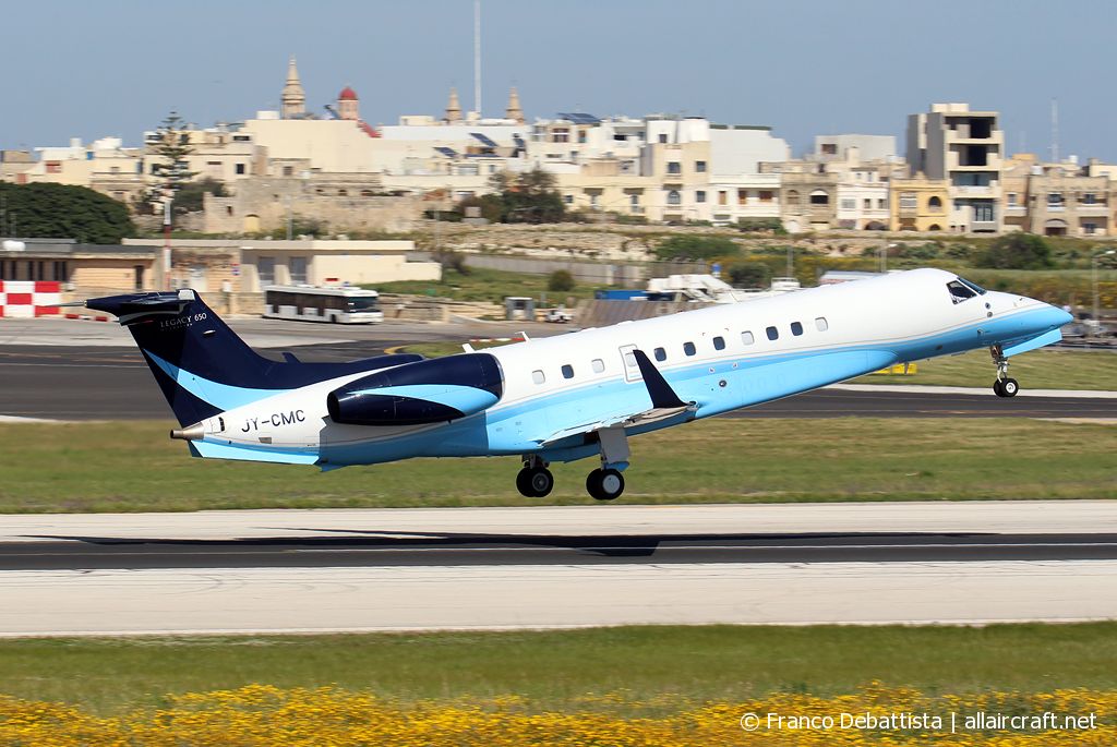 JY-CMC · Embraer ERJ-135BJ Legacy 650 · (MLA / LMML)