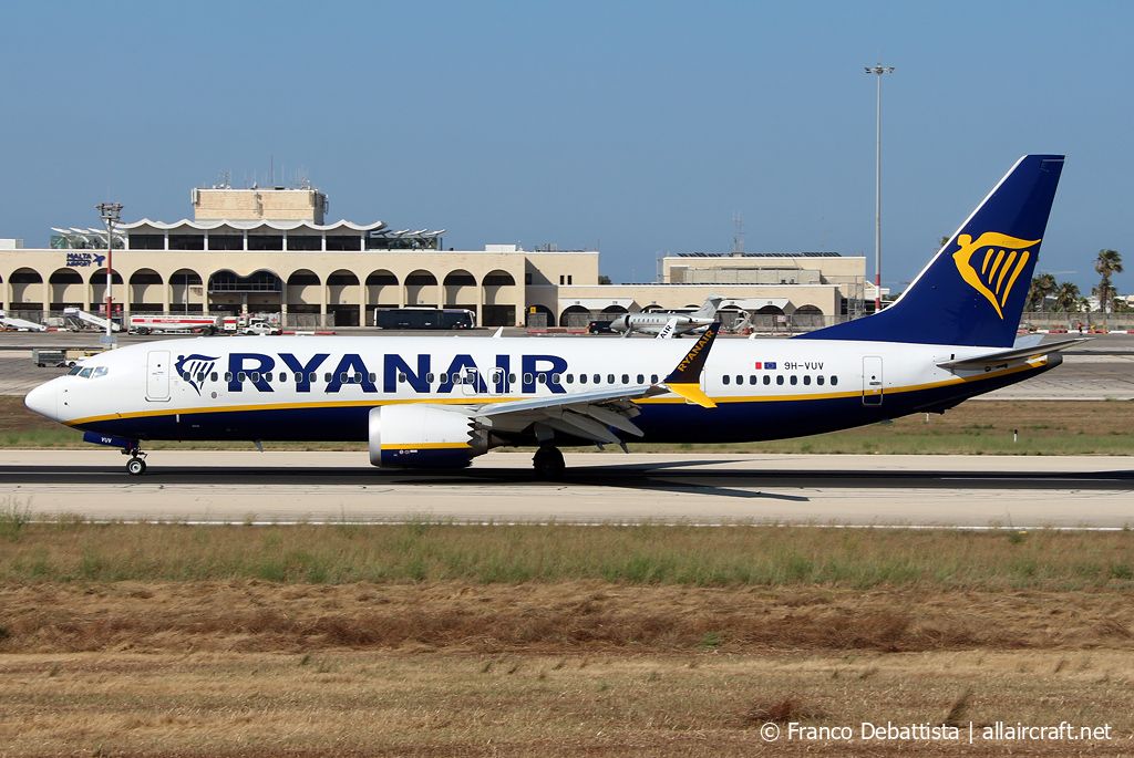 9H-VUV · Boeing 737-8200 MAX · (MLA / LMML)