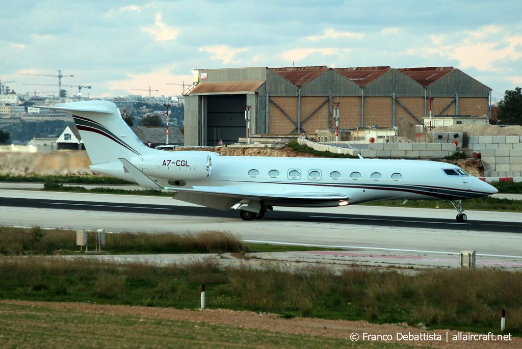 A7-CGL · Gulfstream Aerospace G650ER · (MLA / LMML)